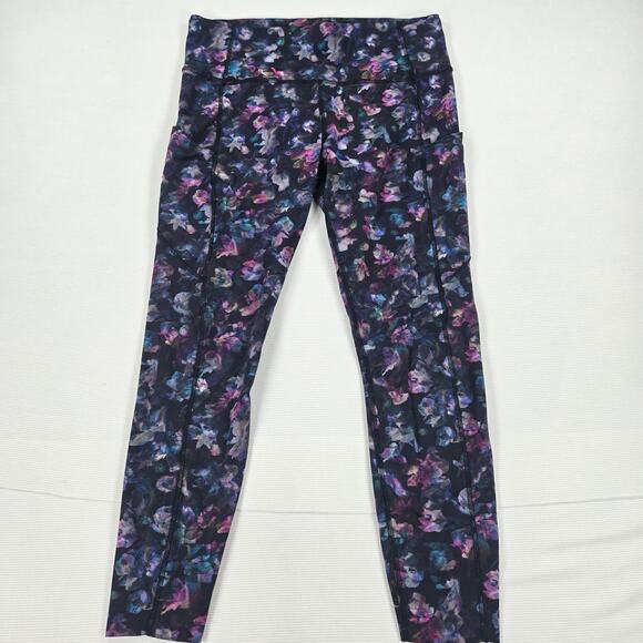 Lululemon Mid Rise Free‎ and Fast Tight II Leggings in Activate Floral Size 10 - Picture 1 of 7